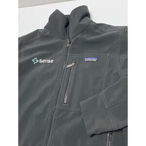 Patagonia Jacket Mens Small Black Soft Shell Full Zip Windproof Water Repellent